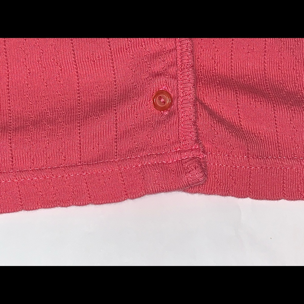 Sarah Spencer pink cotton button-down cardigan (size 1X) - Picture 6 of 6